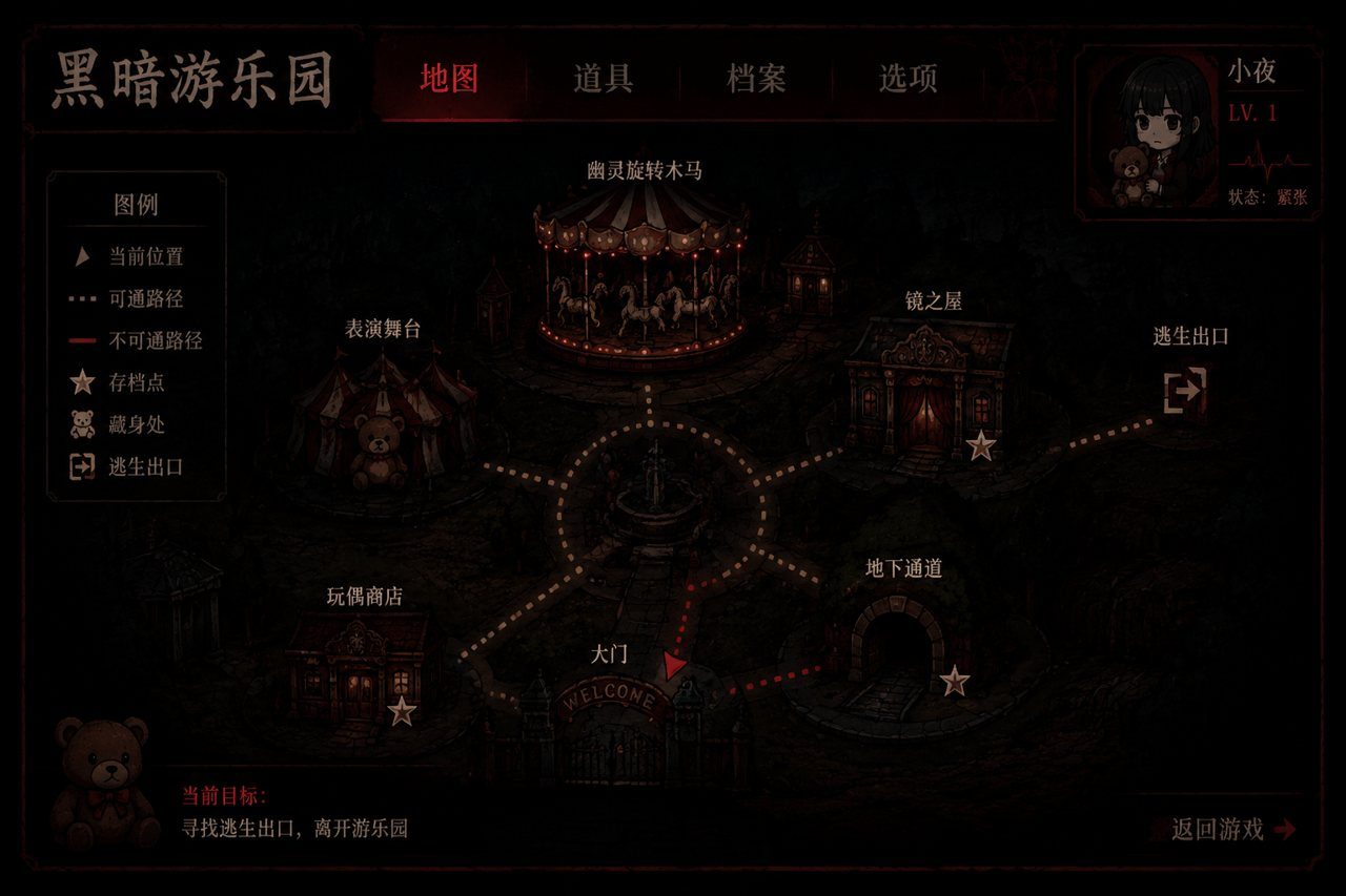黑暗游乐园 角色养成 实机截图